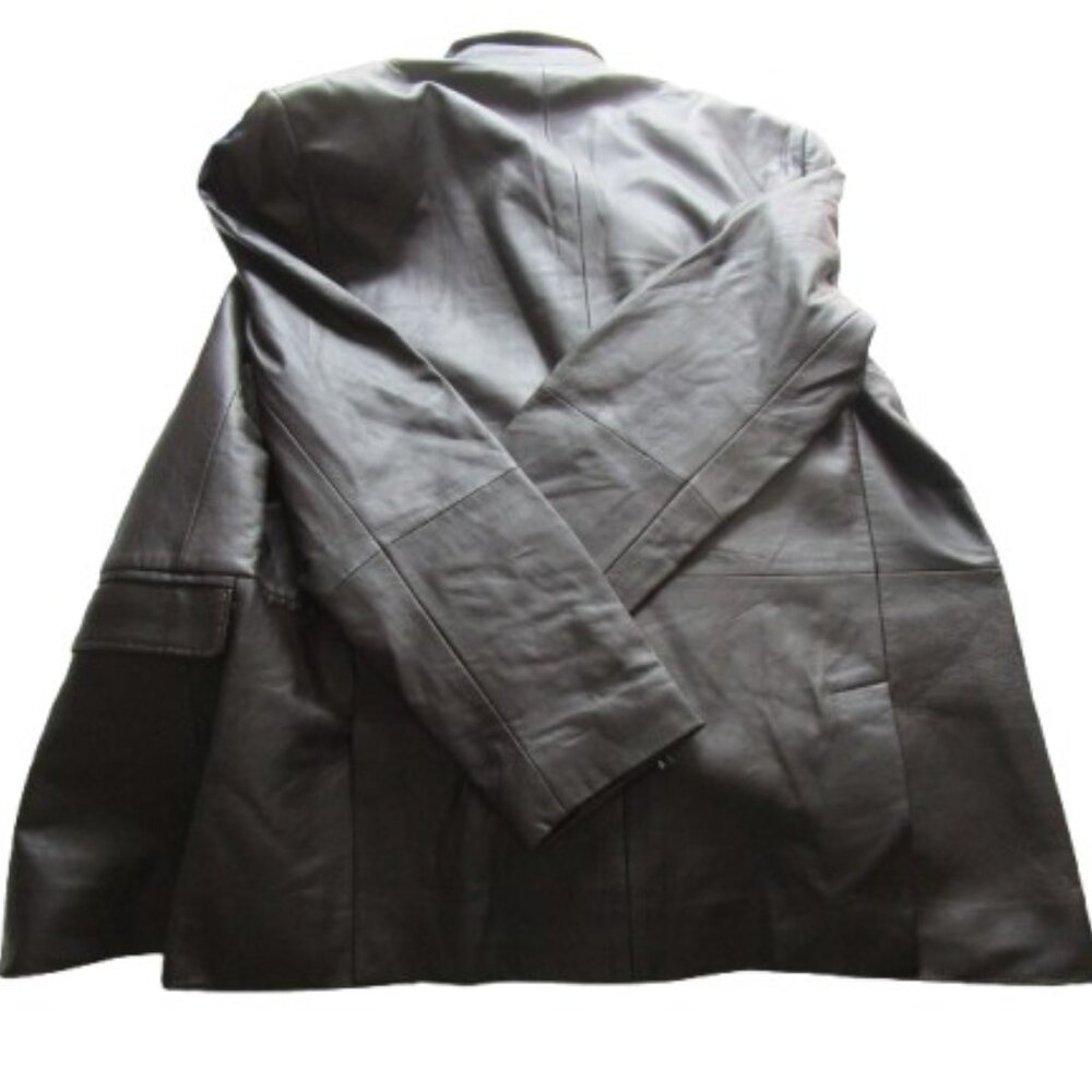 Marciano by Guess New Black Leather Blazer Size M / 52 - Picture 4 of 6